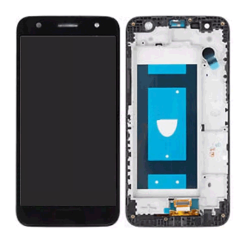 LCD Screen and Touch Screen Digitizer with Frame  for LG M320 X Power 2 - Color: Black