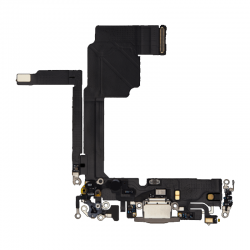 Καλωδιοταινία Φόρτισης / Charging Flex για iPhone 15 Pro  - Χρώμα: Μαύρο