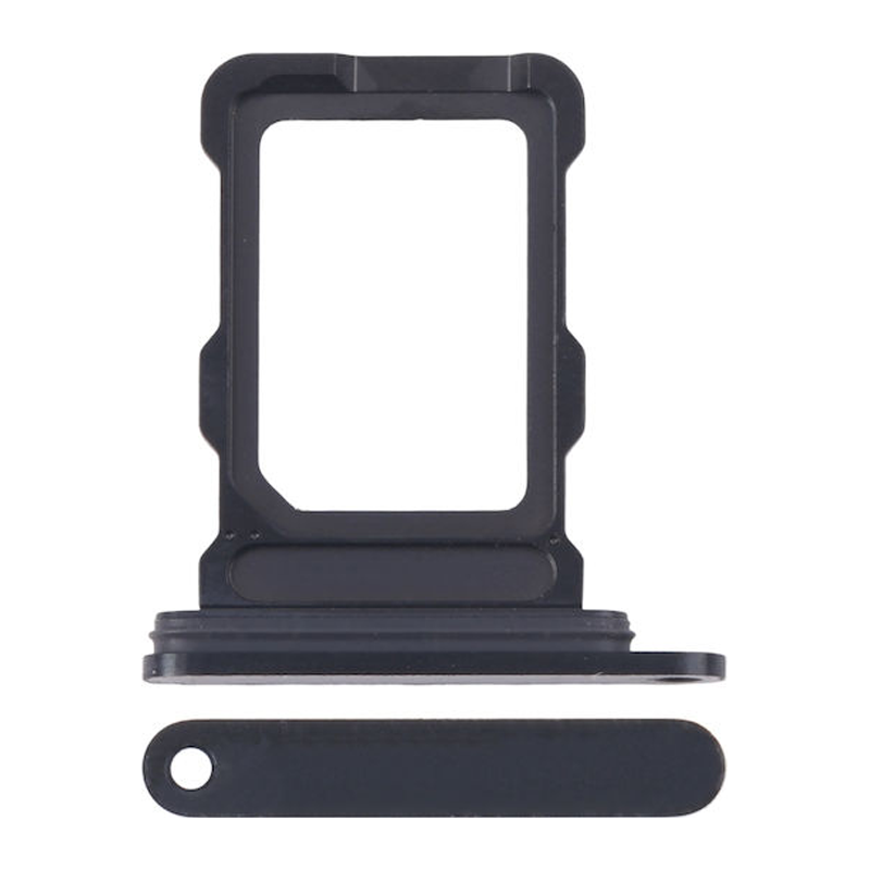 SIM Tray for Iphone 16 Pro Max - Color: Black