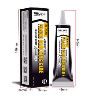 RELIFE RL-035C Mobile phone frame caulking glue/Black/15ML