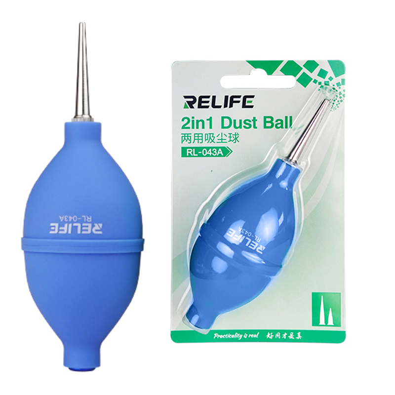 Relife RL-043A 2-Valve Blower for Cleaning Keyboards and Cell Phones - Color: Blue