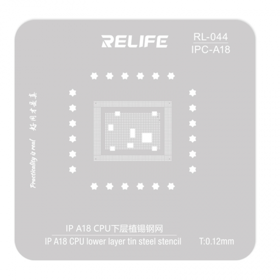 RELIFE RL-044 IPC-A18 steel stencil/0.12MM RELIFE RL-044 IPC-A18 steel stencil/0.12MM