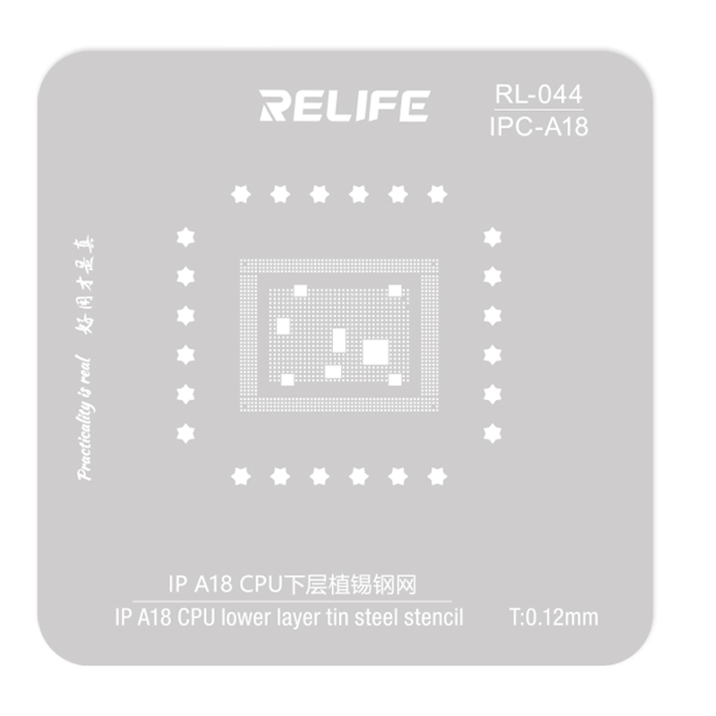 RELIFE RL-044 IPC-A18 steel stencil/0.12MM