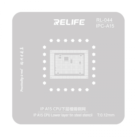 RELIFE RL-044 IPC-A15 lower layer tin planting steel stencil/0.12MM RELIFE RL-044 IPC-A15 lower layer tin planting steel stencil/0.12MM