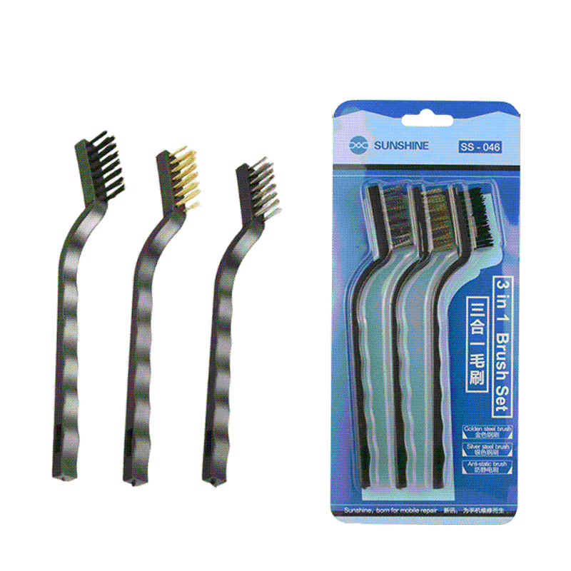 SUNSHINE SS-046 3PC Wire Brush Set