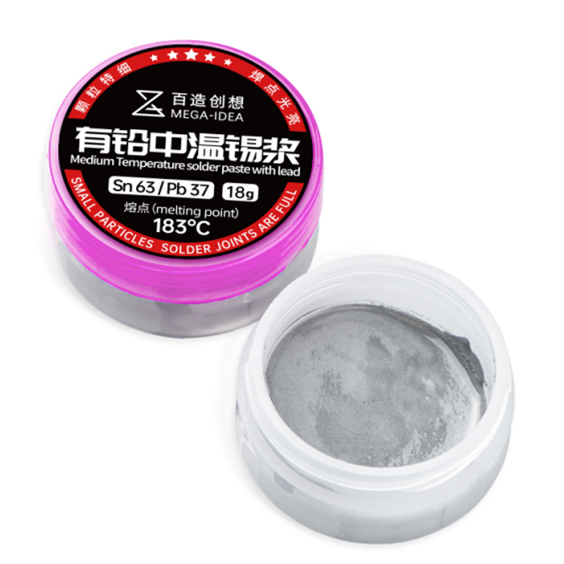 Rinse-Free Lead Medium Temperature Solder Paste Melting point：183°C