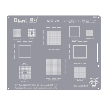 Qianli QS96 Stencil for Mac T2/Power/EC/Hard Disk / Main Control