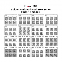 QianLi Solder Mask ink mesh Pad TediaTek Series 16pieces
