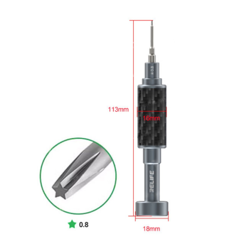 RELIFE RL-729  Steel Cannon King Screwdriver /*0.8