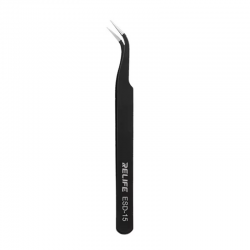 RELIFE RL-ESD-15 Black Anti-Static Straight Tweezers