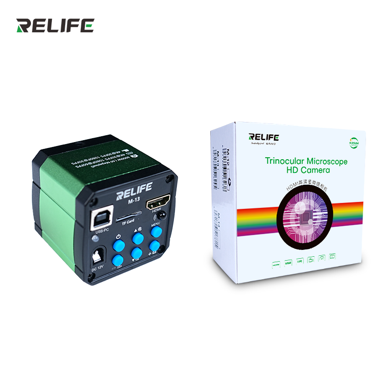 RELIFE M-13 3800W trinocular microscope HD camera