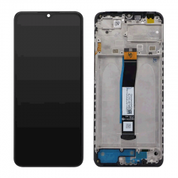 OEM Οθόνη Lcd με Μηχανισμό Αφής Με Πλαίσιο για Xiaomi Redmi 10C (220333QBI , 220333QAG) Χρώμα: Μαύρο