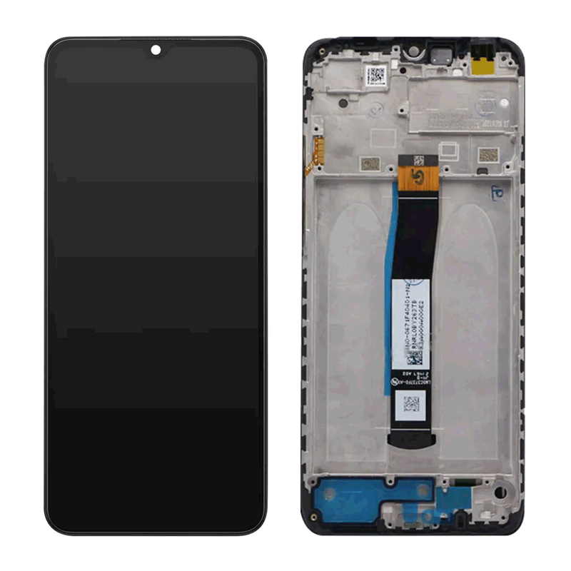 OEM LCD and touch with Frame for Xiaomi Redmi 10C (220333QBI , 220333QAG) Μαύρο