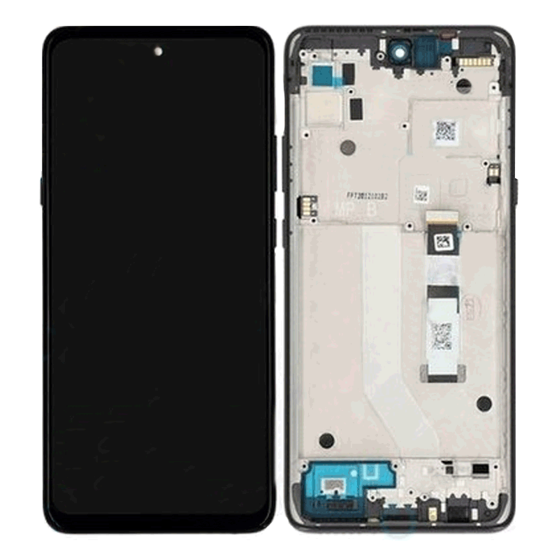 LCD and touch screen with Frame  for Motorola Moto G 5G  - color: Black