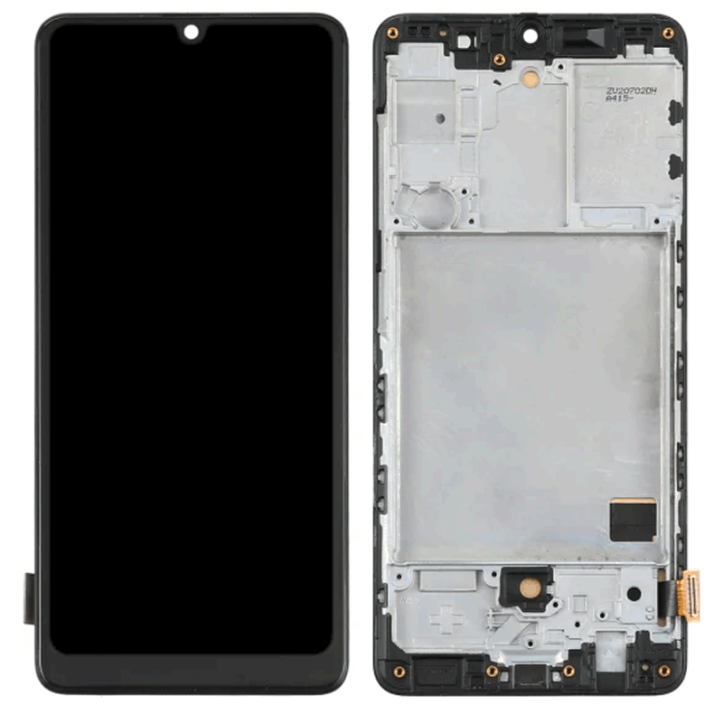 Complete LCD Incell with Frame for Samsung Galaxy A41 A415F - Color: Black