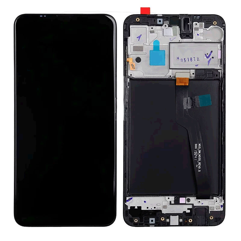 Incell LCD and touch screen with Frame for Samsung Galaxy A10 A105 - color: Black