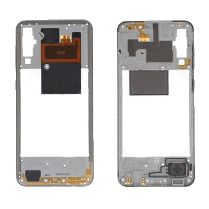 Original Middle Frame for Samsung Galaxy Α50 A505F GH97-23209Β - Χρώμα: Λευκό