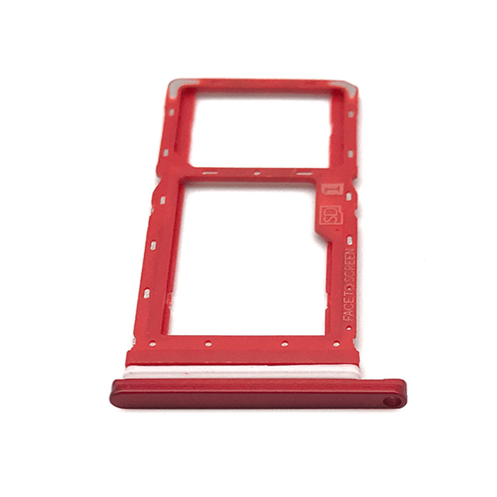 SIM Tray for Motorola G8 PLUS - Color: Red